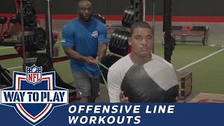 Offensive Linemen Workouts to Improve Posture amp Strength [upl. by Nyladnar]