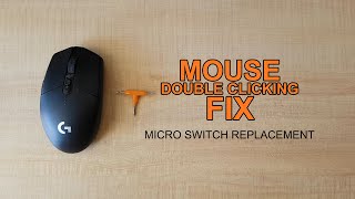 Mouse Double Clicking FIX l Micro Switch Replacement l Logitech G304 [upl. by Yttik]