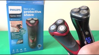 PHILIPS SHAVER Review Series 3000 Verses Hatteker Electric Razor UNBOXING [upl. by Nylorak]