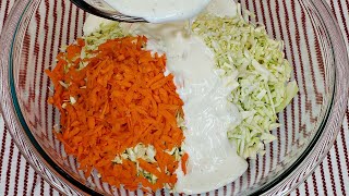 How To Make Coleslaw  Homemade Coleslaw Recipe Easy  KFC Style Coleslaw [upl. by Kareem]