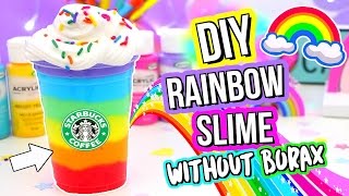 DIY SLIME DIY BEST Rainbow Slime Recipe How To Make Slime [upl. by Yragerg105]