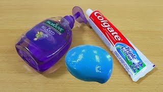 SLIME SIN PEGAMENTO 💦Como Hacer Slime Con Jabón Sal y Pasta de Dientes [upl. by Abey]