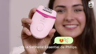 Philips Satinelle Essential  Descubre la depilación sin dolor [upl. by Okire]