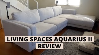 Living Spaces Aquarius II Sectional Review  Sofa Review [upl. by Tse]