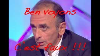 Eric Zemmour  Ben voyons cest faux [upl. by Warrick968]