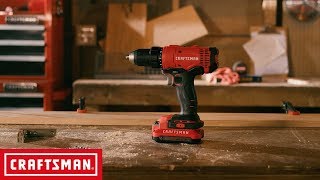 CRAFTSMAN V20 12in Cordless DrillDriver Kit  Tool Overview [upl. by Alfonzo]