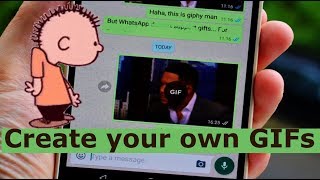 How to Create amp Send your OWN GIF in Whatsapp Whatsapp Latest Tricks [upl. by Anerbes]