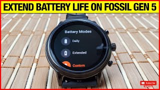 Fossil Gen 5  This is how I extended 2Day Battery Life [upl. by Aisatana]