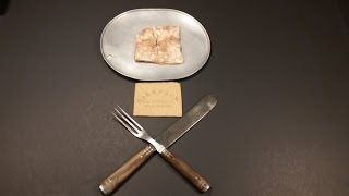 1863 American Civil War Hardtack Oldest Cracker Ever Eaten Military MRE Food Review Tasting Test [upl. by Rochella]