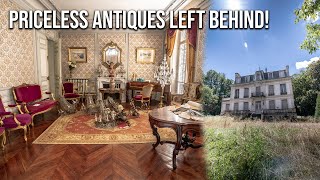 Discovery of a Breathtaking Abandoned Noble Mansion in France  Priceless antiques left behind [upl. by Llewellyn]