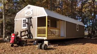 16x40 Portable Shed Delivery Portable Cabin [upl. by Alliuqahs]