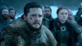 Winterfell Funeral Scene  Jons Speech  GAME OF THRONES 8x04 HD [upl. by Damas730]