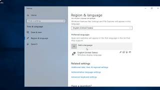 How To Change Keyboard Language In Windows 10 [upl. by Ahsiatal]