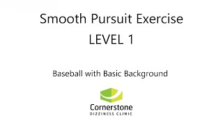 Vestibular amp Concussion Exercise – Smooth Pursuit Level 01 [upl. by Ahsiner]