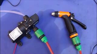 A Low Cost Small Portable 12V  160PSI Pressure Washer Kit [upl. by Graner748]