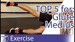 Top 5 Gluteus Medius Exercises [upl. by Nihcas]