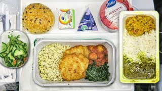 HINDU AIRPLANE FOOD ► Iceland to India [upl. by Eenoj]