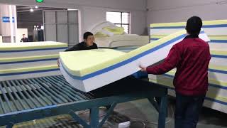 Memory Foam Mattress Production Process [upl. by Norri]