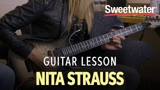 Nita Strauss Guitar Lesson [upl. by Enitselec]