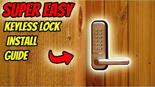 SUPER EASY Push ButtonCombination Lock Install Guide [upl. by Baron]