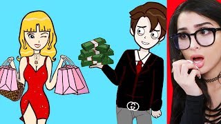 My Girlfriend Is A GOLD DIGGER Animated Story Time [upl. by Kcirdle]