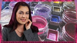 Luminescent Relaxation 🎨DIY Metallic Watercolor Paint Tutorial [upl. by Haggi]