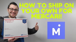 How To Ship On Your Own For Mercari Full Walkthrough [upl. by Llesram603]