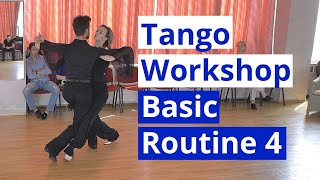 Tango Basic Routines Workshop 4  demo by Edgars Linis  Eliza Ancane [upl. by Cookie]