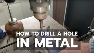 How to Drill a Hole in Metal 14quot Steel [upl. by Lonier]