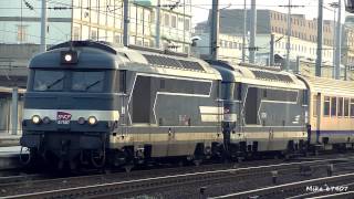 French diesel locomotives sound 1  SNCF Class CC72000BB67400 [upl. by Eimac]