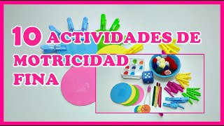 10 ACTIVIDADES DE PSICOMOTRICIDAD FINA DE 3 A 6 AÑOS [upl. by Stringer817]