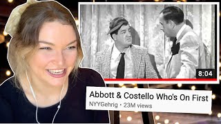 New Zealand Girl Reacts to ABBOTT amp COSTELLO  WHOS ON FIRST COMEDY SKIT 😂 [upl. by Dexter]