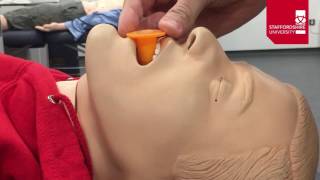 EMS Skills  Nasopharyngeal Airway Insertion [upl. by Pompea]