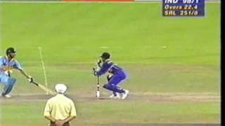 INDIA vs SRI LANKA 1996 WORLD CUP SEMI FINAL EDEN GARDENS KOLKATA IND INNINGS [upl. by Iaht688]