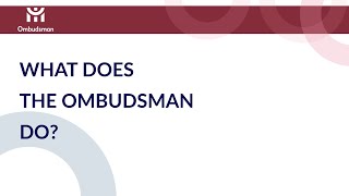 What does the Ombudsman do [upl. by Perla]