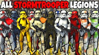 ALL Phase II CLONE LEGIONS Battle Royale  Men of War Star Wars Mod Battle Simulator [upl. by Vance]