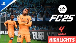 Celta Vigo vs Real Madrid FC 25 Highlights Gameplay LaLiga Round 10 [upl. by Kceb]