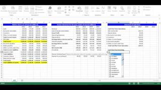 Statement of Cash Flows using Excel [upl. by Aicnorev]