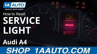 How to Reset Service Light 0409 Audi A4 [upl. by Fritzie149]