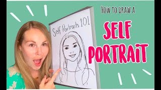 How To Draw A Self Portrait For Kids [upl. by Renaldo]