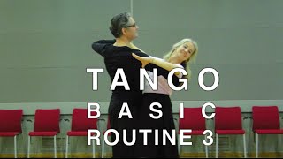 How to Dance Tango  Basic Routine 3 [upl. by Mik638]