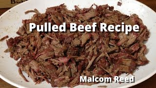 Pulled Beef Sandwich  Smoked Chuck Roast Recipe with Malcom Reed HowToBBQRight [upl. by Martinez]