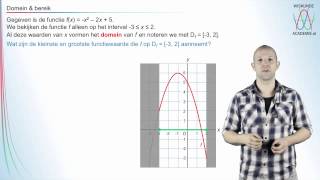 Domein en bereik wiskunde B  WiskundeAcademie [upl. by Brom957]