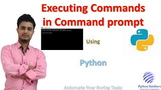 Executing Commands in CMD using Python  Multiple commands in one line in command prompt [upl. by Hertz]