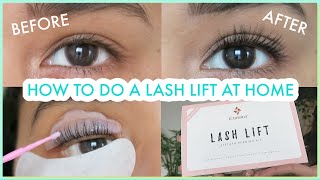 HOW TO DO A LASH LIFT AT HOME and what I regret about it 1 week later [upl. by Cerf]