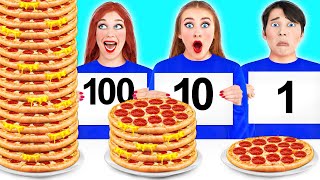 100 LAYERS FOOD CHALLENGE 4 [upl. by Xad]