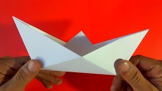 Como hacer un barco de papel  How to make a paper boat Origami [upl. by Matilde]