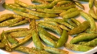 Air Fryer Roasted Sugar Snap Peas Recipe [upl. by Campball542]