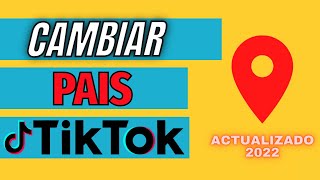 Cómo CAMBIAR PAIS región en TIKTOK ACTUALIZADO 2024 [upl. by Ressay]