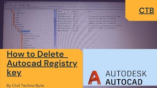 How to uninstall clean AutoCad registry filesRemove LicenceRemove student version in 2021 [upl. by Oilla]